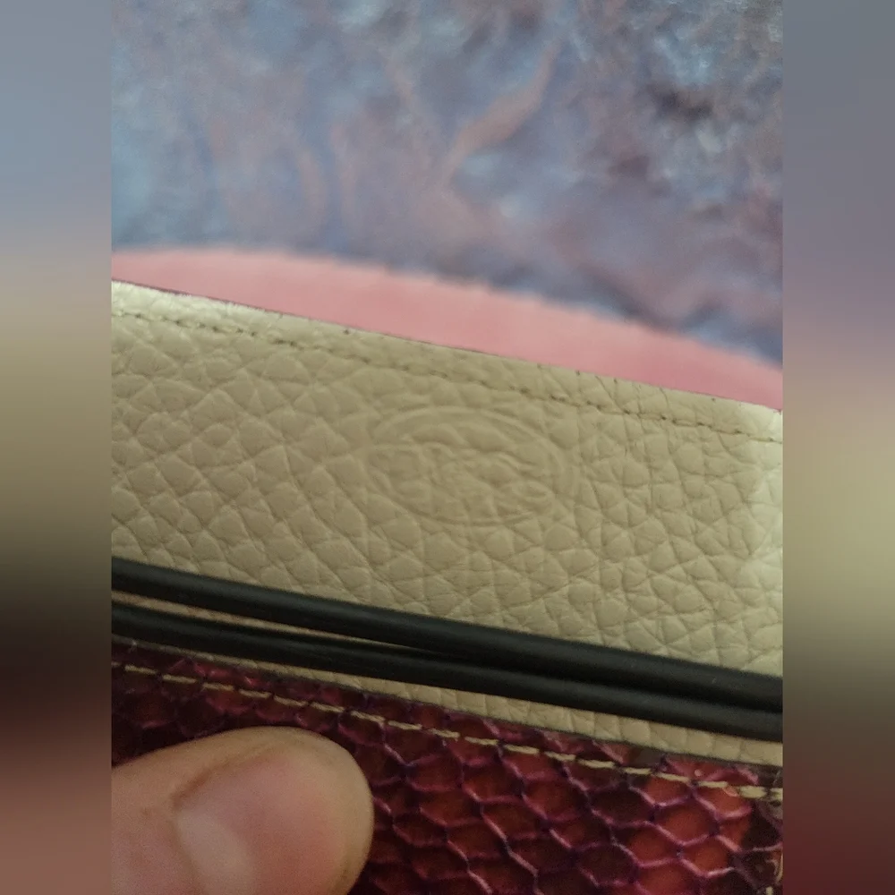 Nwot Torino Leather Company cash genuine crocodile calf skin wallet